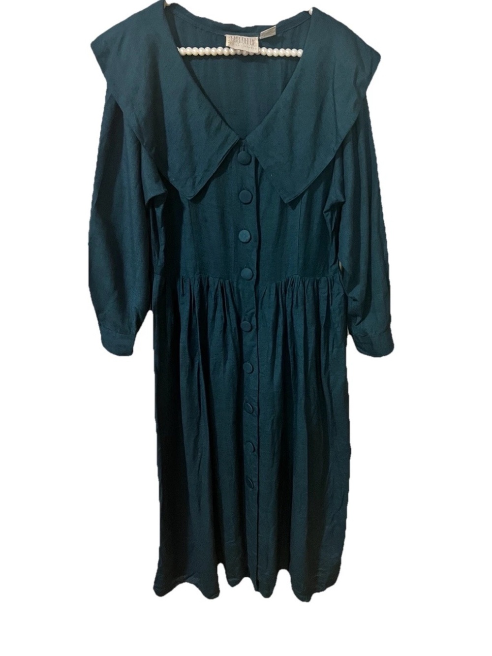 Vintage Passports Of Pier 1 Imports Long Green Dress Women's Size Small